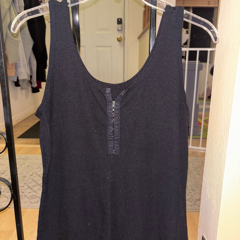 Torrid Black Ribbed Tank Top
